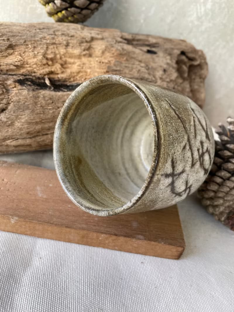300 ML Tea Cup Chocolate Brown Clay / Wheel thrown Ceramic Tea Cup
