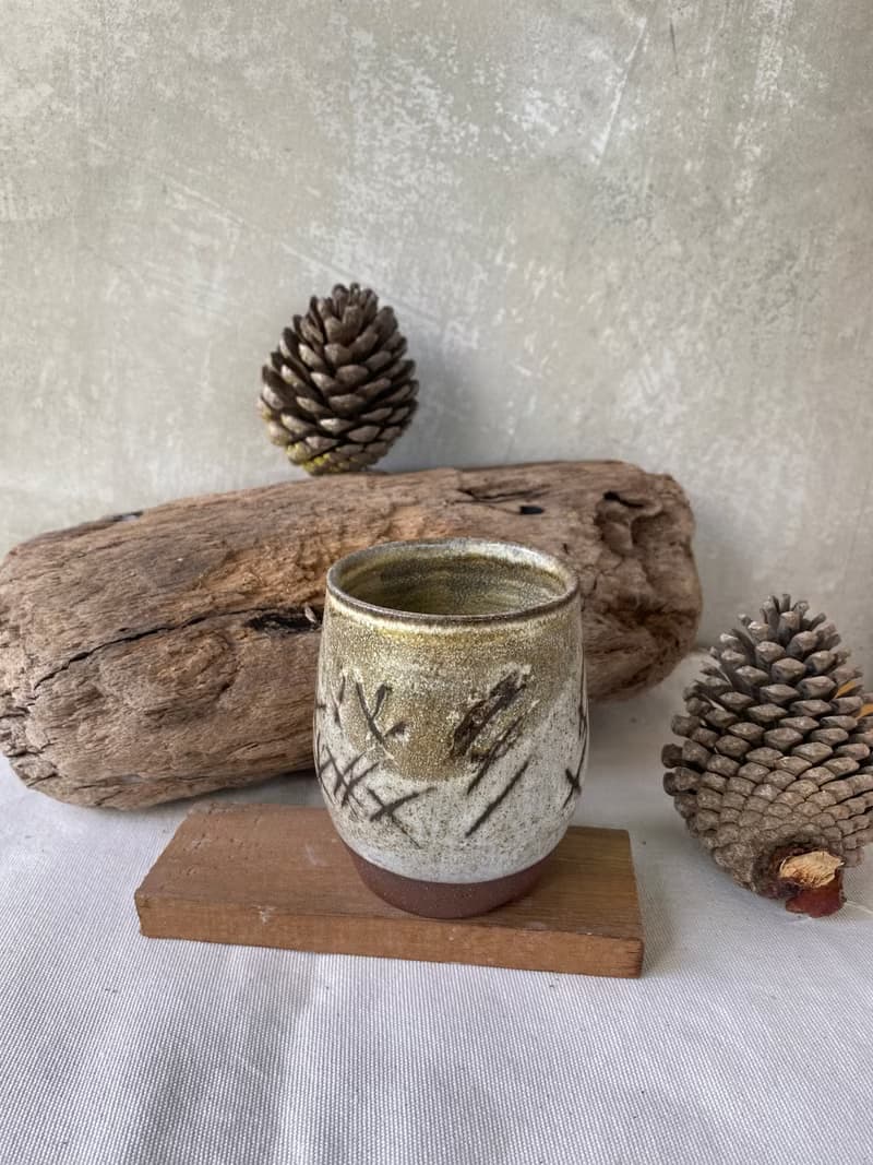 300 ML Tea Cup Chocolate Brown Clay / Wheel thrown Ceramic Tea Cup