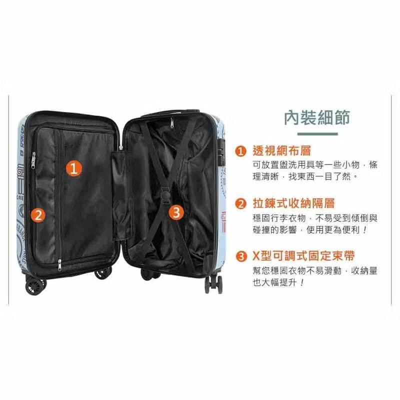 行走世界 台灣現貨 20吋24吋28吋拉鍊行李箱 行李箱 登機箱