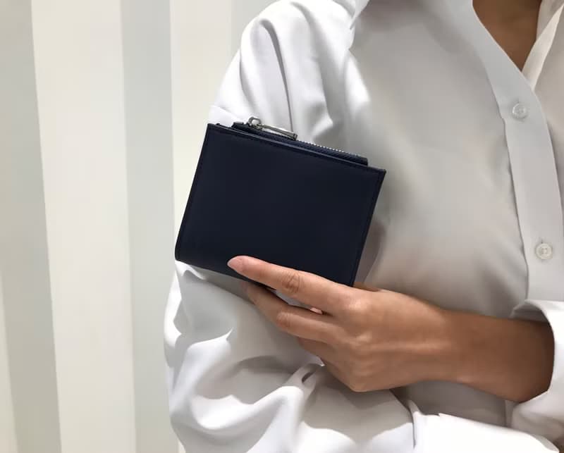 短夾包 真皮皮夾 Leather wallet with strap Blue