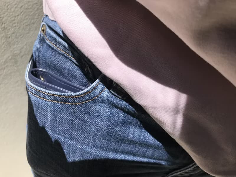 短夾包 真皮皮夾 Leather wallet with strap Blue