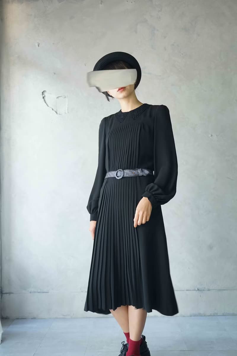 古董領帶改製腰帶-mila schon100%silk-星象-深藍腰帶髮箍組