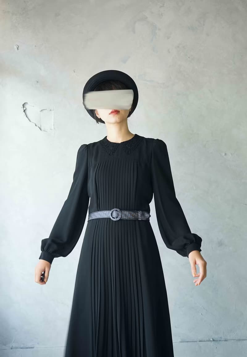 古董領帶改製腰帶-mila schon100%silk-星象-深藍腰帶髮箍組