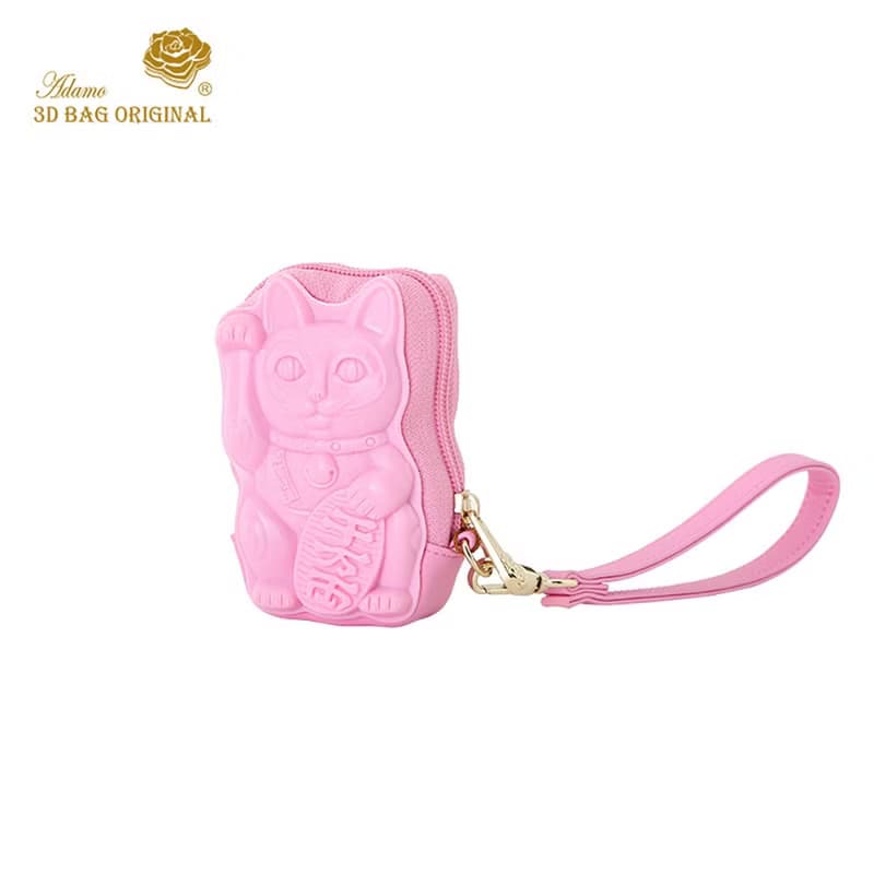 Adamo 3D Bag網紅招財貓手拿包禮物女士零錢包化妝包鑰匙包卡包