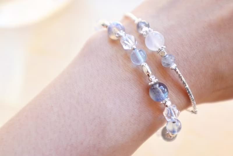 藍光系列|拉長石|雙鏈手鏈|柔和性情|提升魅力|增強自信|改善焦慮