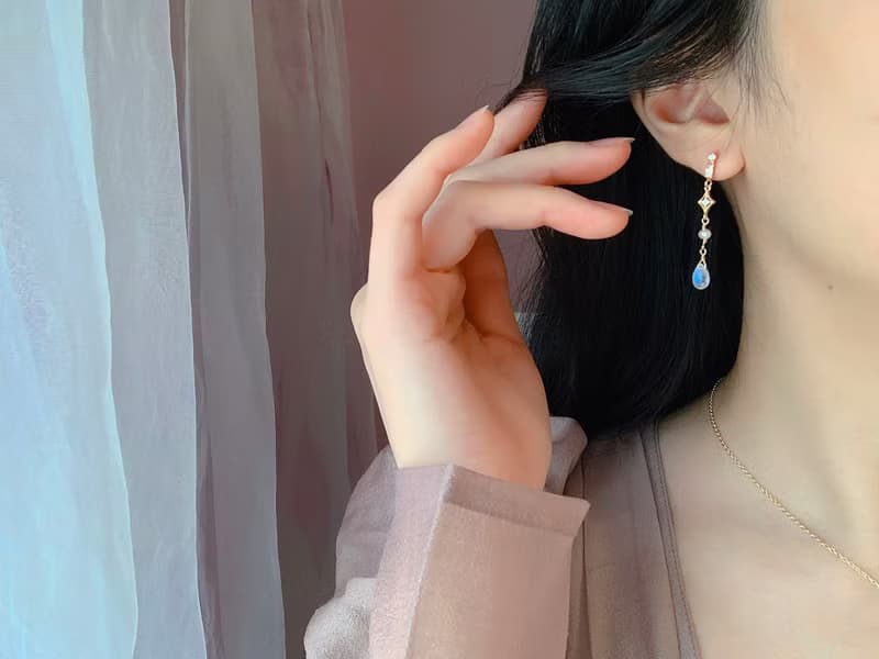 月光石 轉瞬 | 耳環