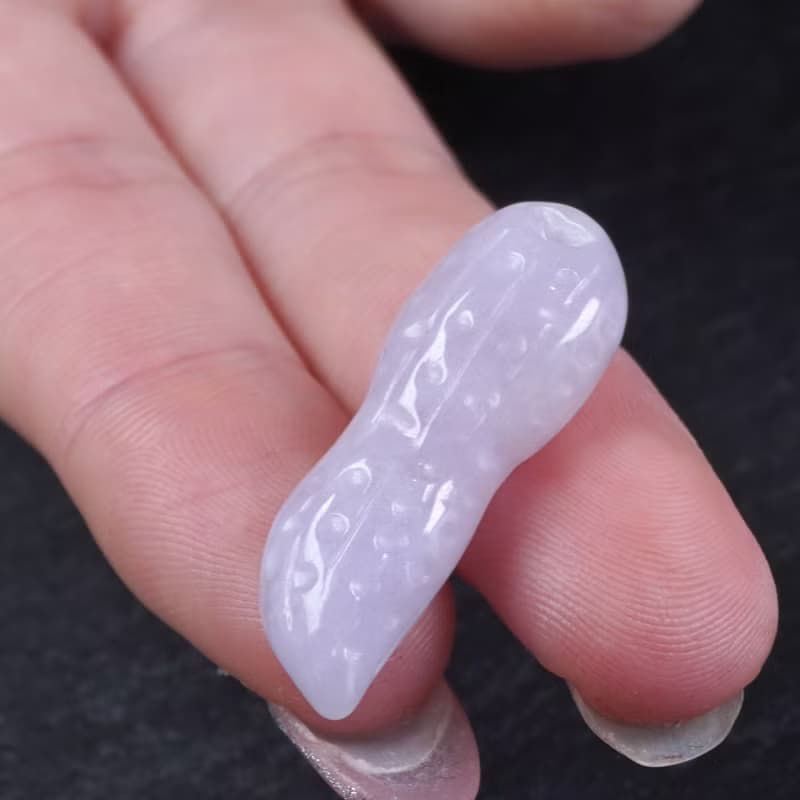 【好事花生】紫羅蘭翡翠好事花生吊飾 |天然緬甸玉翡翠A貨| 送禮