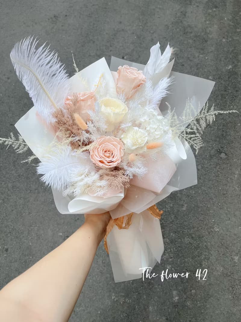 無暇 永生花 仙氣 情人節 生日花束