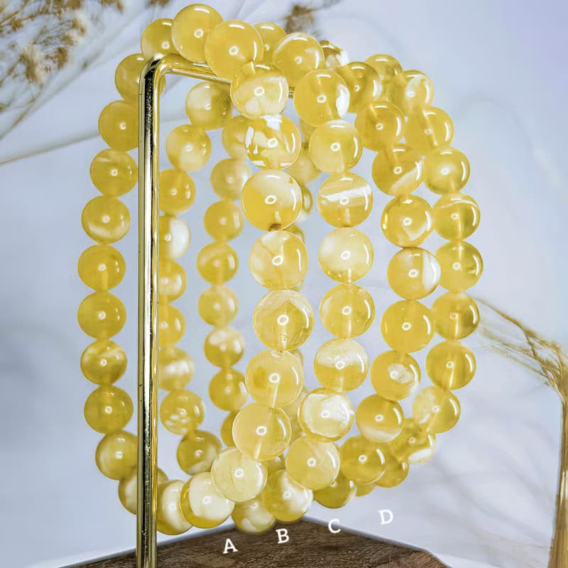 【白花蜜蠟】天然波羅的海蜜蠟手串手鍊