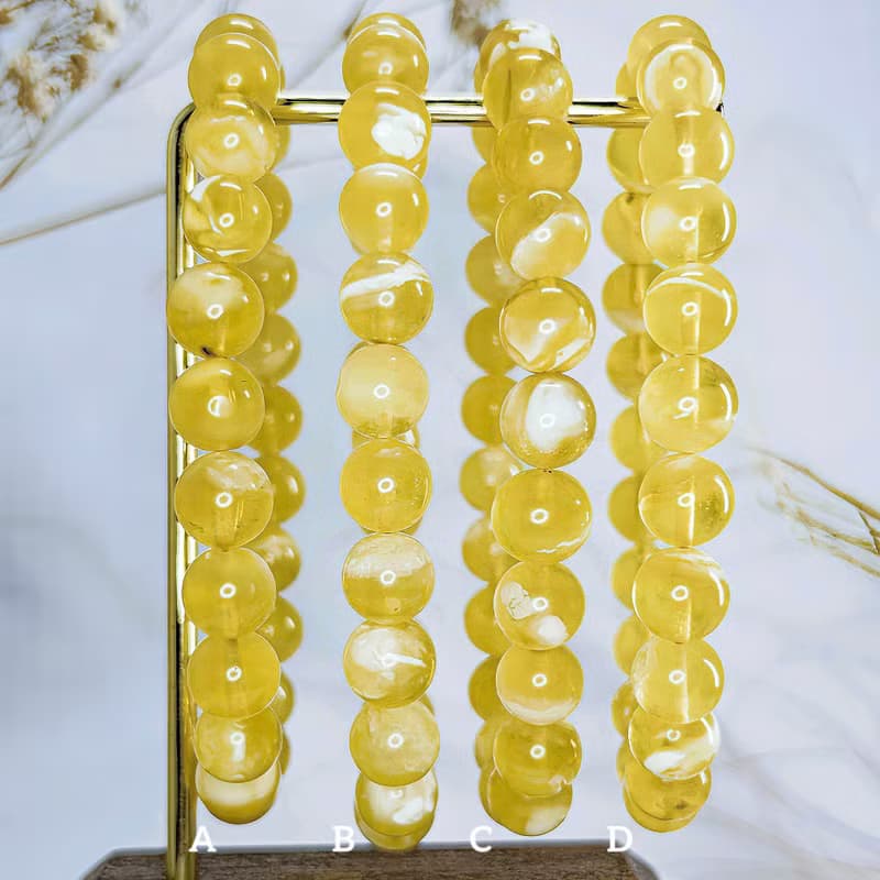 【白花蜜蠟】天然波羅的海蜜蠟手串手鍊