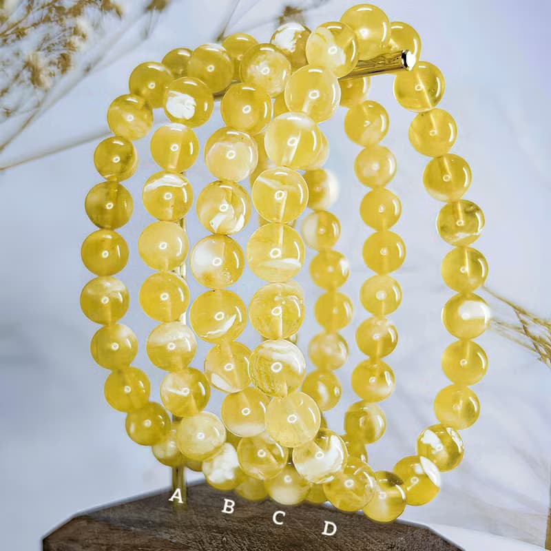 【白花蜜蠟】天然波羅的海蜜蠟手串手鍊