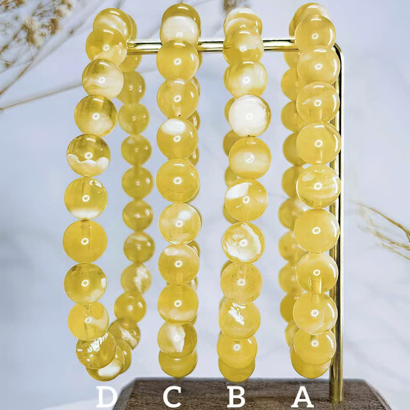 【白花蜜蠟】天然波羅的海蜜蠟手串手鍊