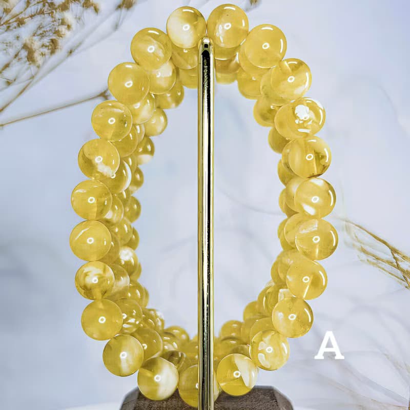 【白花蜜蠟】天然波羅的海蜜蠟手串手鍊