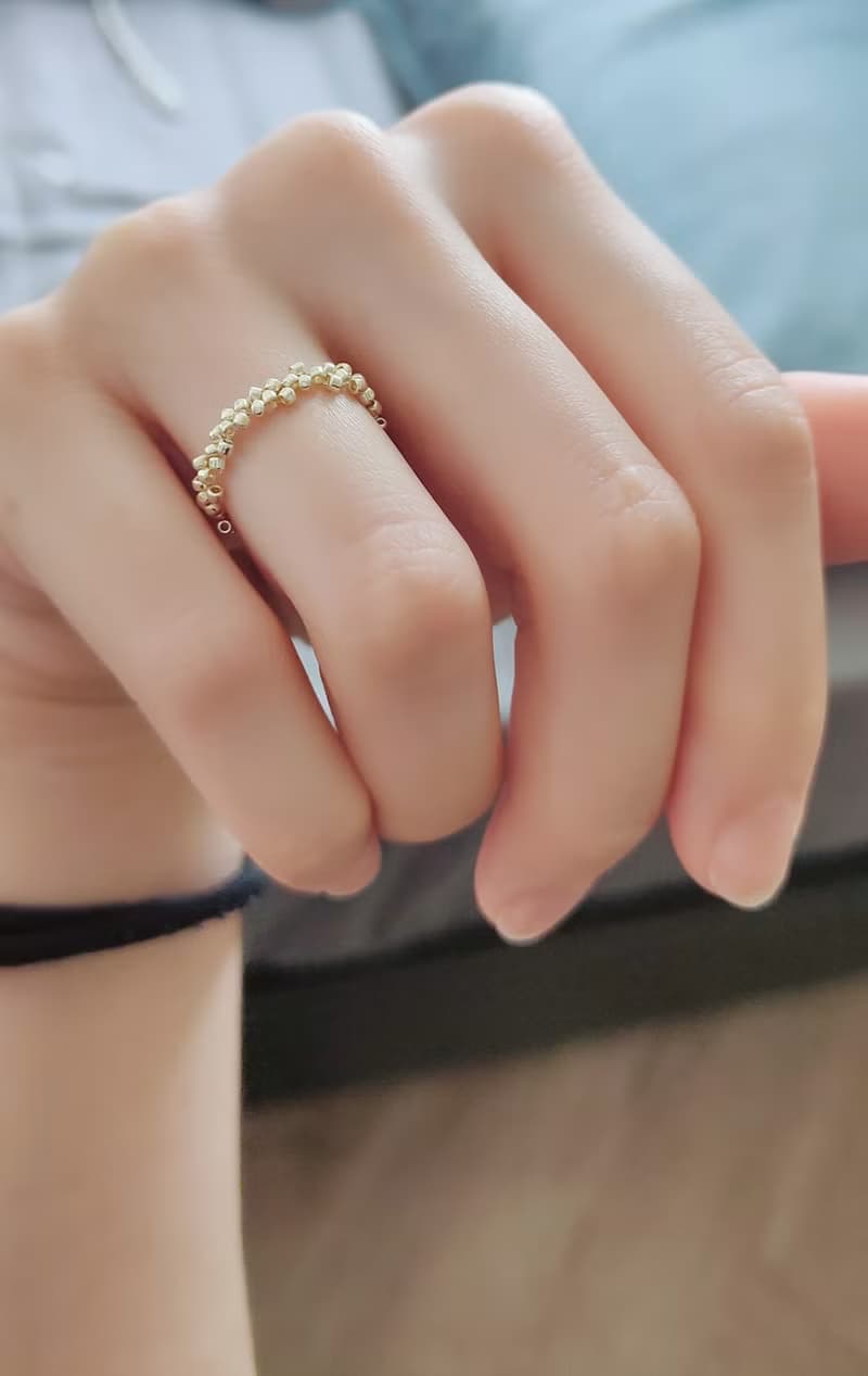 Little Cutey 戒指 - 手工編織珠