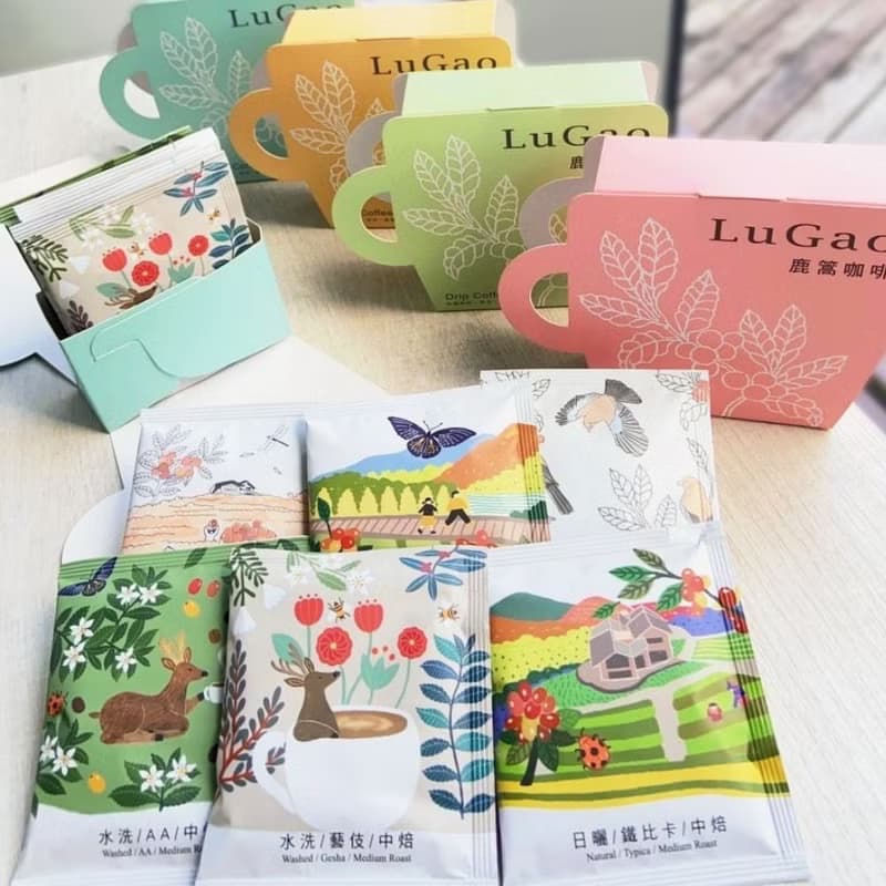 鹿篙濾掛咖啡 台灣豆(10gx5入/粉紅盒/中焙/五款風味) 台灣農林