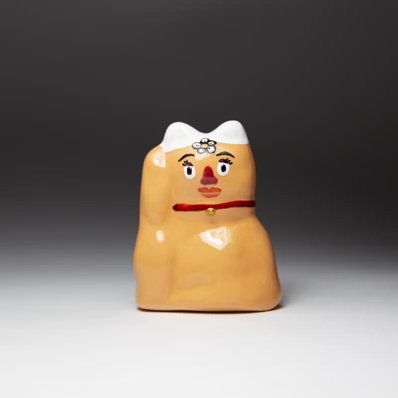 街頭開運招財貓-MRS.蛋頭喵(冰裂紋款)