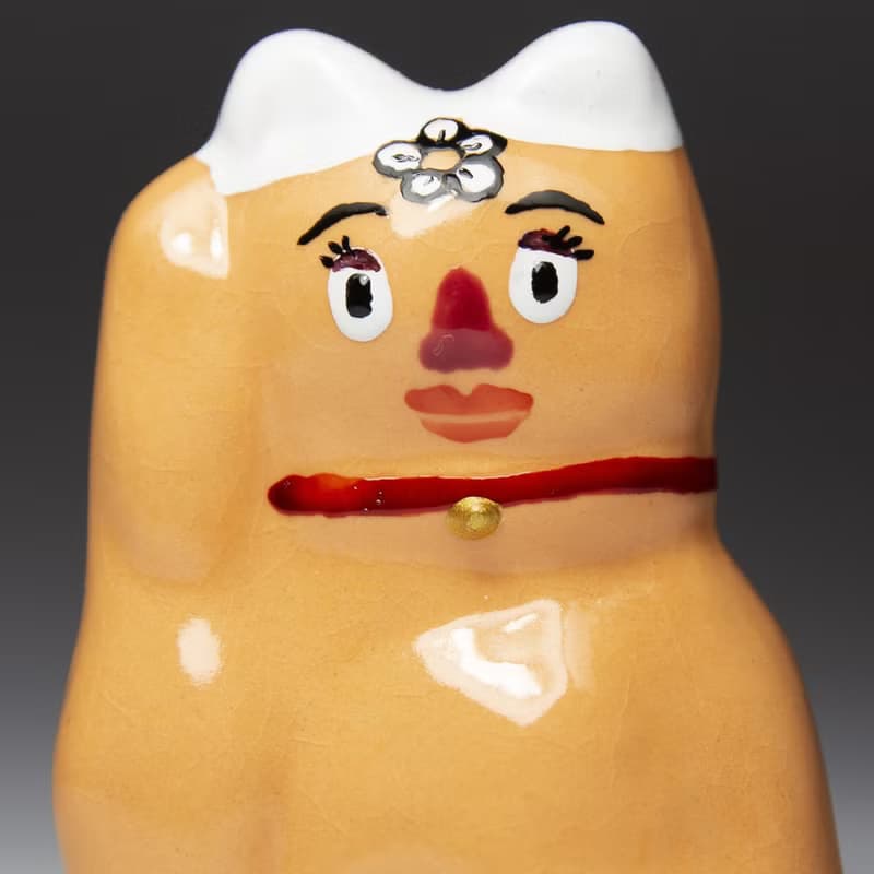 街頭開運招財貓-MRS.蛋頭喵(冰裂紋款)