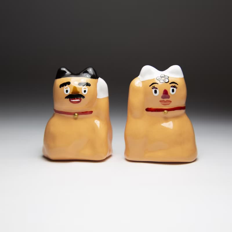 街頭開運招財貓-MRS.蛋頭喵(冰裂紋款)