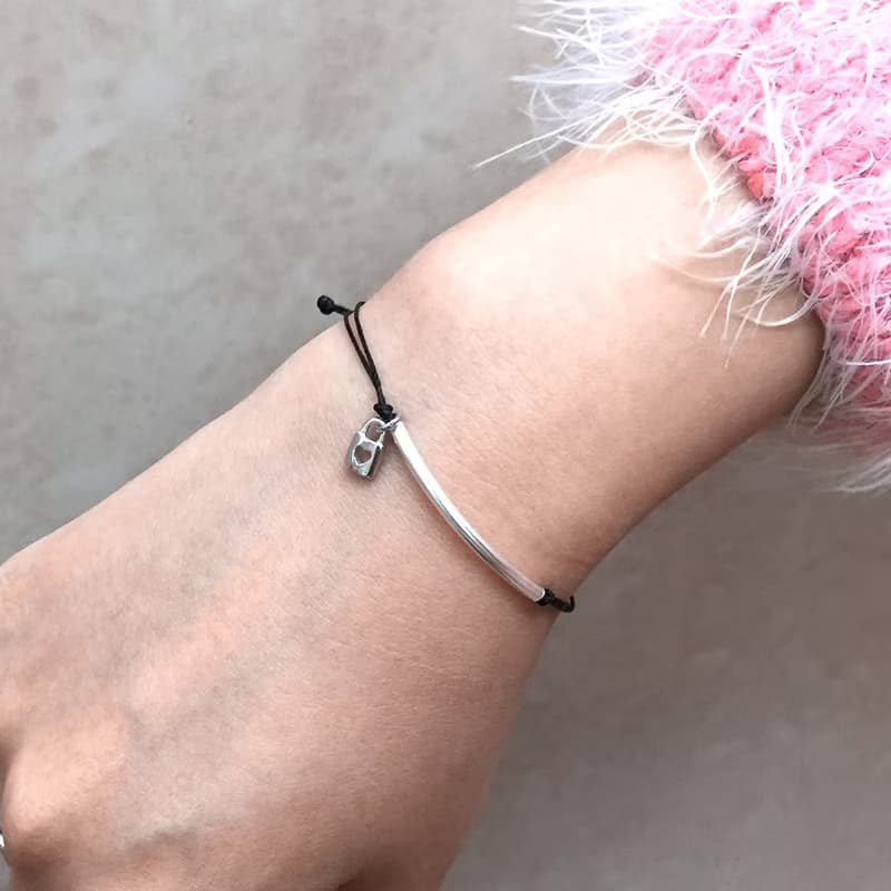 925純銀心鎖手鍊 | 純銀手繩 | 愛情手繩 | 姻緣手鍊 | 純銀手鍊