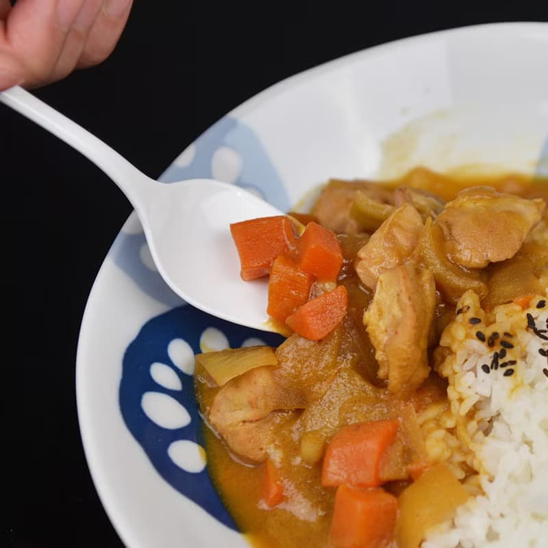 日本高桑金屬 日製白琺瑯咖哩湯匙-2入