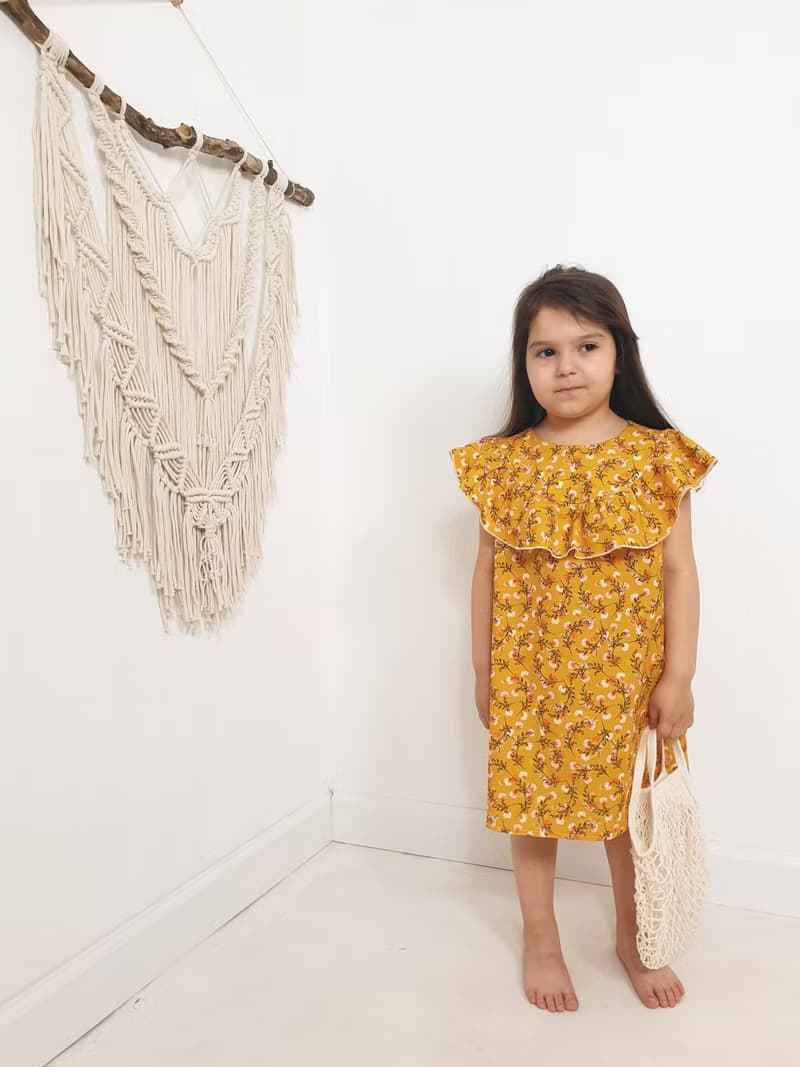 Natural linen dress, dresses for girl, Easter baby dress, summer baby dresses