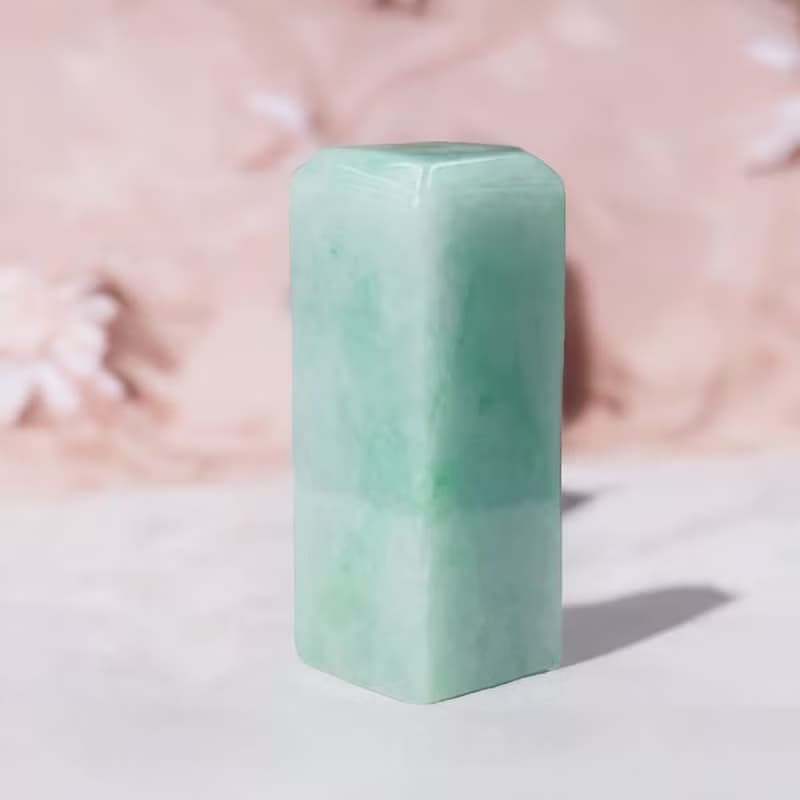 飄陽綠翡翠印章 | 天然緬甸玉A貨翡翠 | 送禮