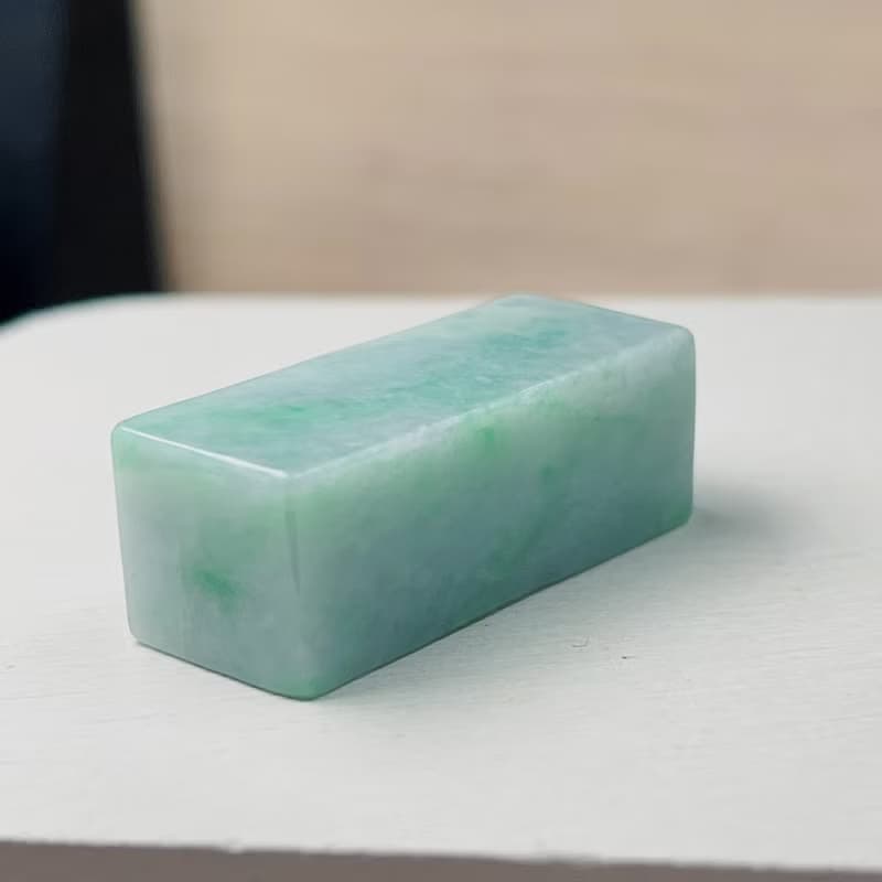 飄陽綠翡翠印章 | 天然緬甸玉A貨翡翠 | 送禮
