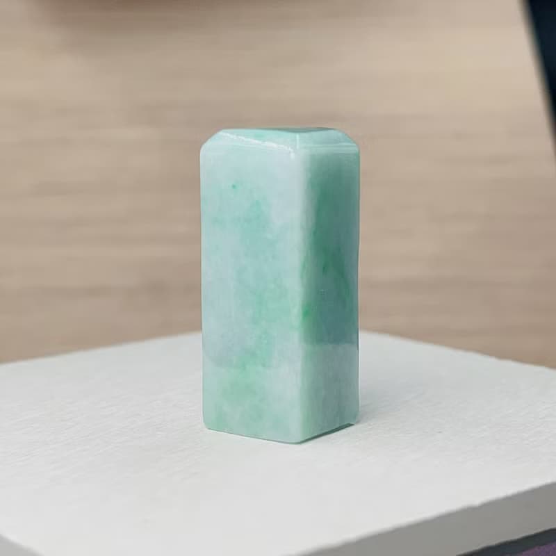 飄陽綠翡翠印章 | 天然緬甸玉A貨翡翠 | 送禮
