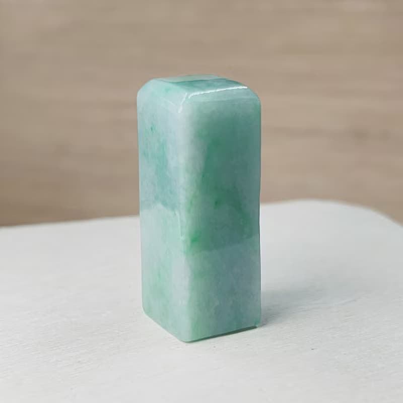飄陽綠翡翠印章 | 天然緬甸玉A貨翡翠 | 送禮