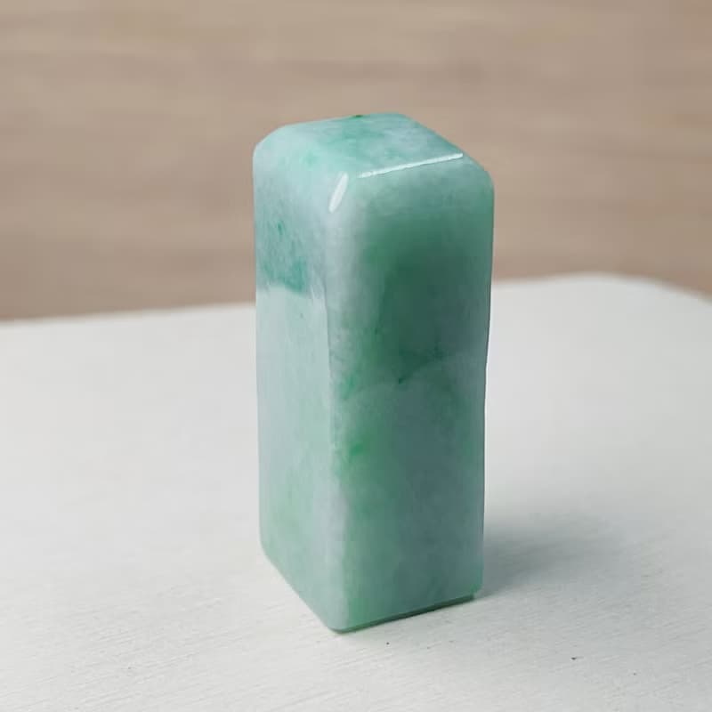 飄陽綠翡翠印章 | 天然緬甸玉A貨翡翠 | 送禮