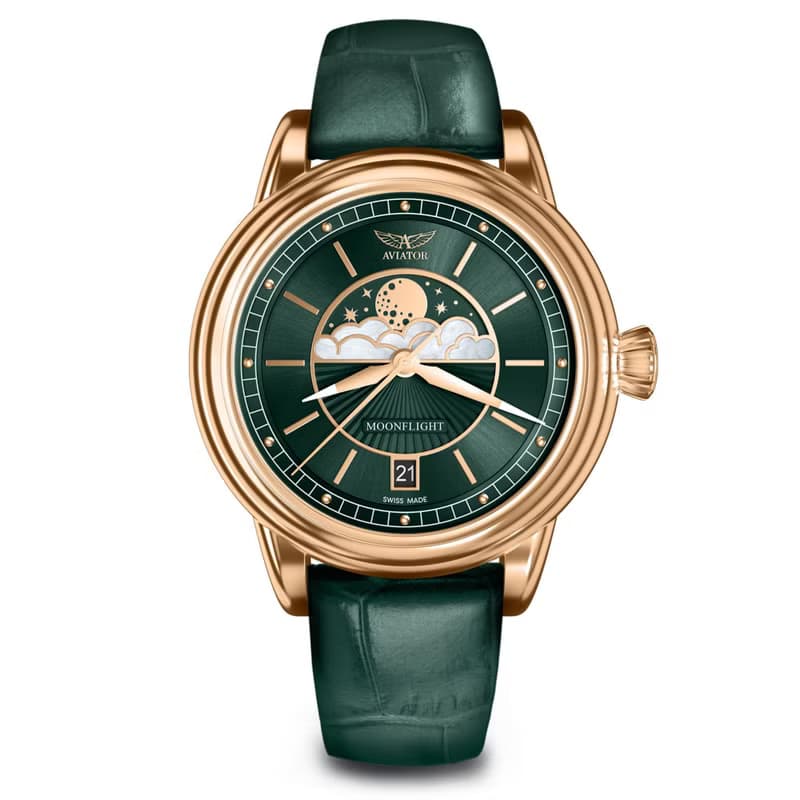 DOUGLAS MOONFLIGHT 月相顯示時尚腕錶