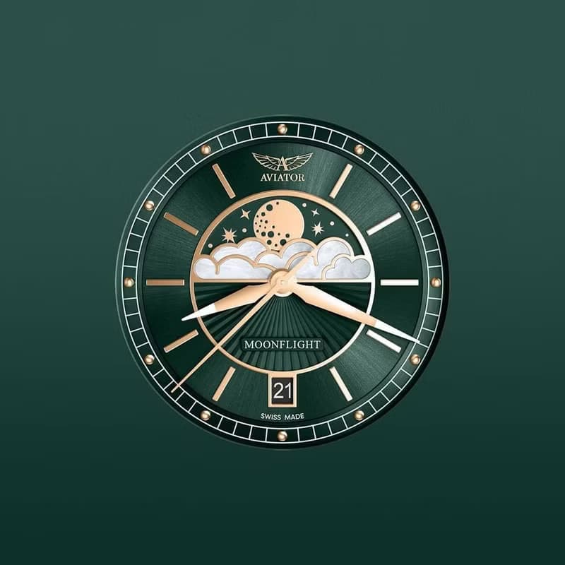 DOUGLAS MOONFLIGHT 月相顯示時尚腕錶