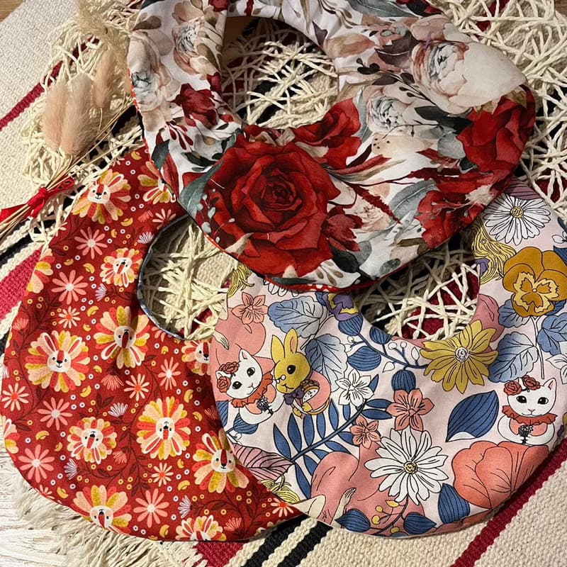 嬰幼兒圍兜兜.六層厚紗.大蛋兜.口水巾.新春派對禮盒組三入組