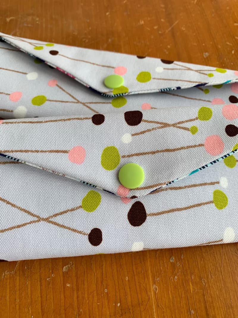 文青風環保筷袋  彩色點點 灰 手作餐具袋.交換禮物.嚴選最