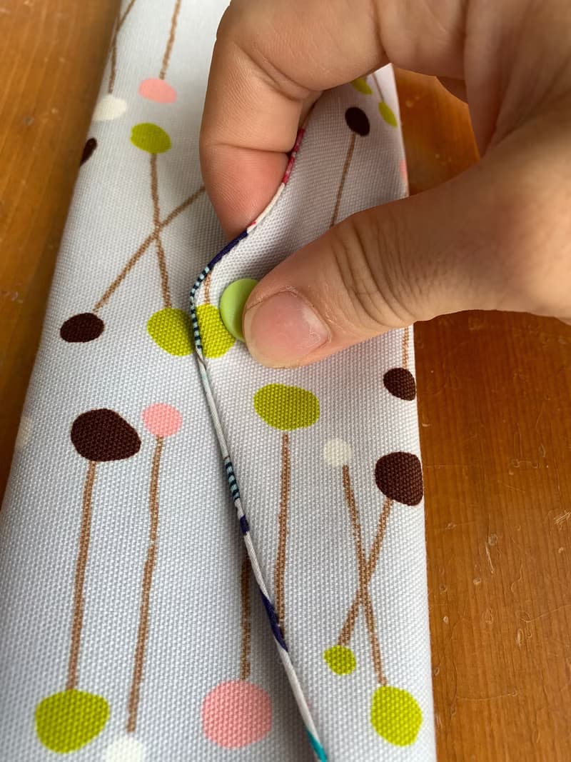 文青風環保筷袋  彩色點點 灰 手作餐具袋.交換禮物.嚴選最