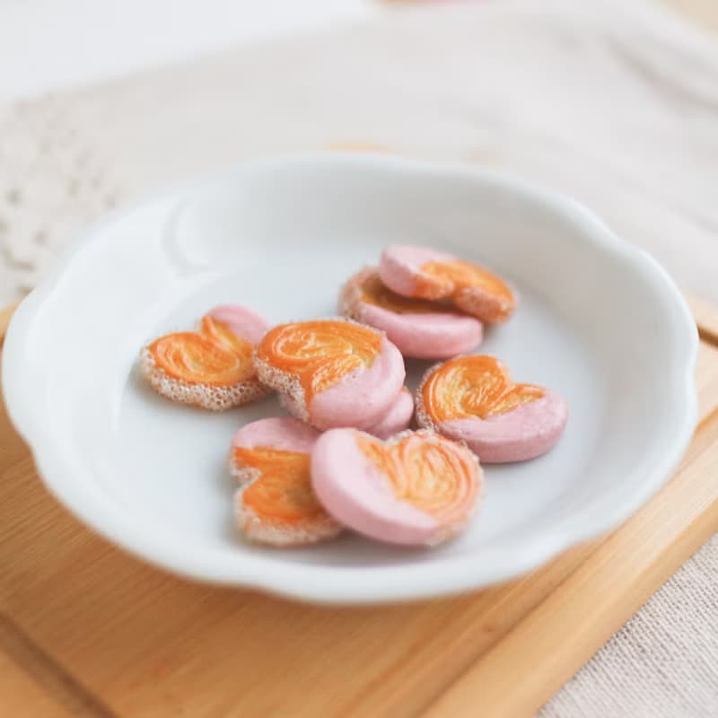 偏心版 草莓巧克力蝴蝶酥 單支 耳環 源氏パイ palmier