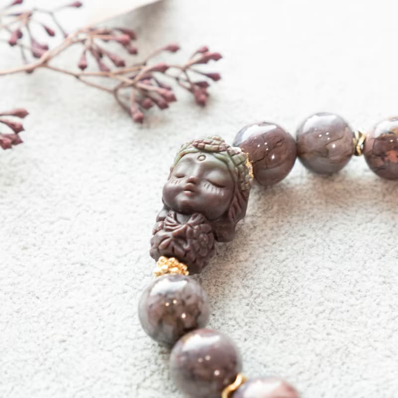 I 靜處有明 I 度母 給動盪中的妳 925銀 阿拉善天然石手環