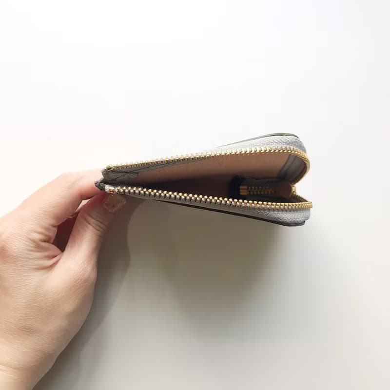 植鞣革萬用零錢包_卡層_湖水綠漸層墨藍