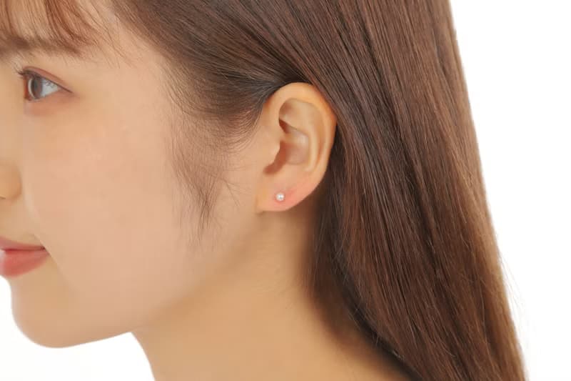Akoya珍珠耳钉 3.5-4mm 铂金 K18YG K10YG K10PG 日本制造