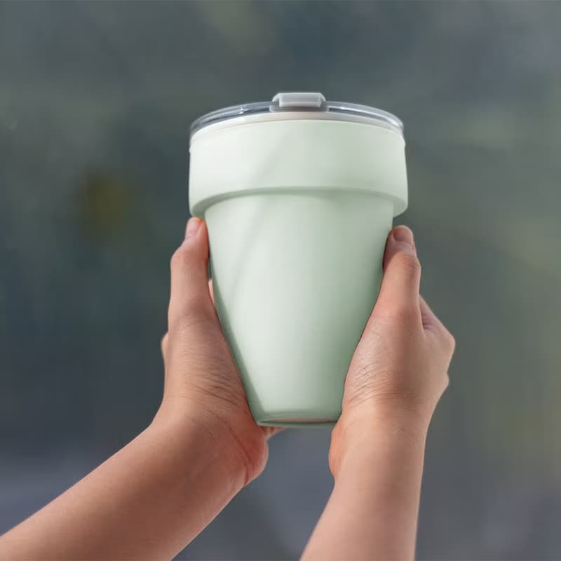 【送禮首選】贈杯帶 | Swanz天鵝瓷 Mizu陶瓷杯-450ml (薄荷綠)