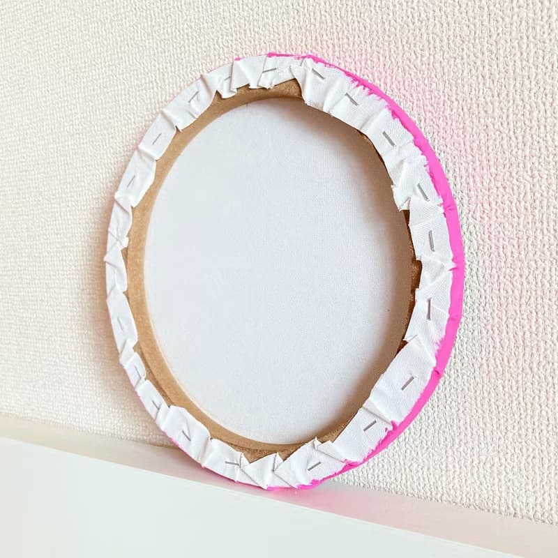 ドットマンダラ　花火 no.6 ピンク　カラフル　25cm