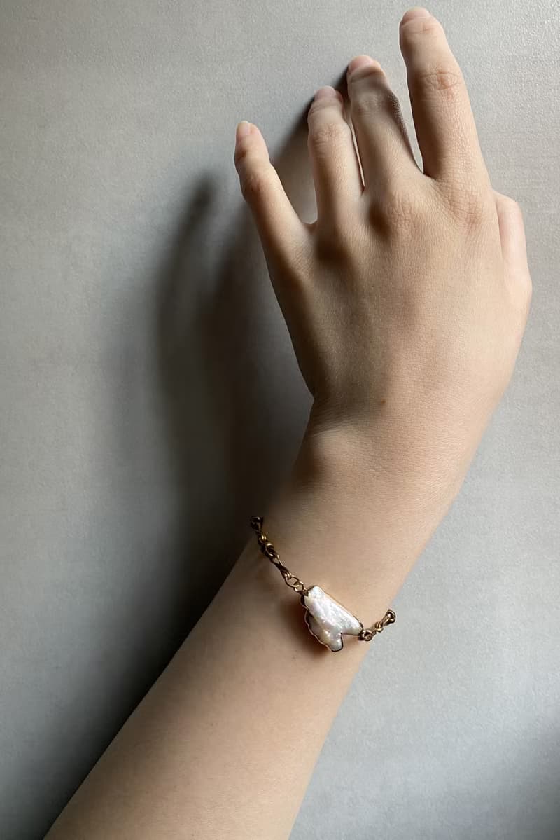 異型珍珠 - 黃銅手鍊