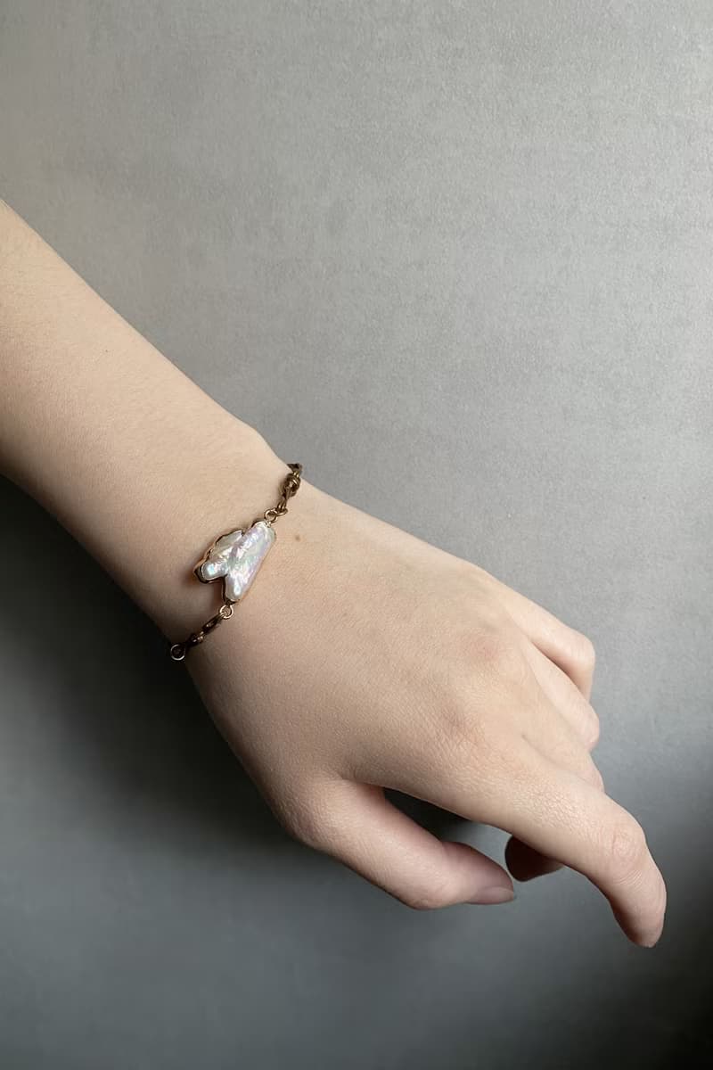 異型珍珠 - 黃銅手鍊