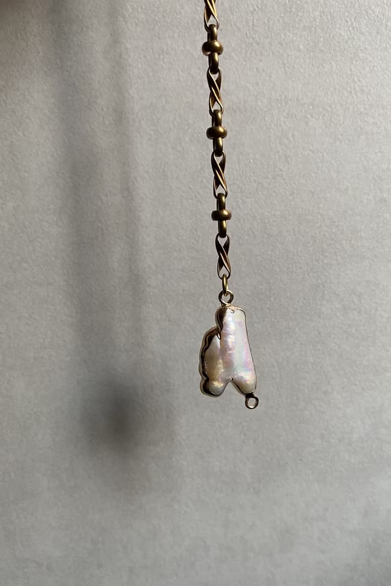 異型珍珠 - 黃銅手鍊