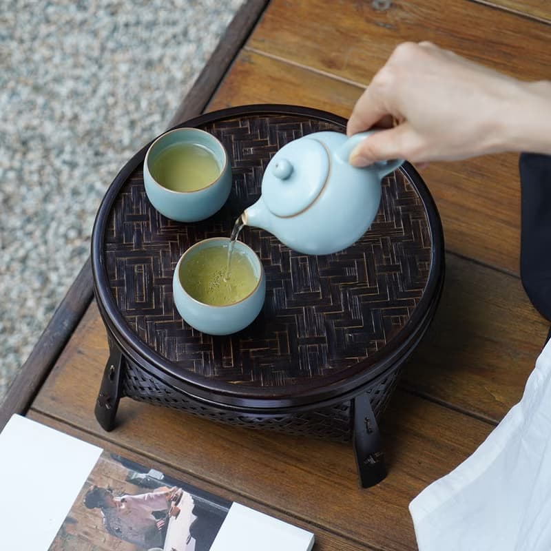 陸寶 汝窯 西施望月茶組 1壺2杯 茶具組 茶器