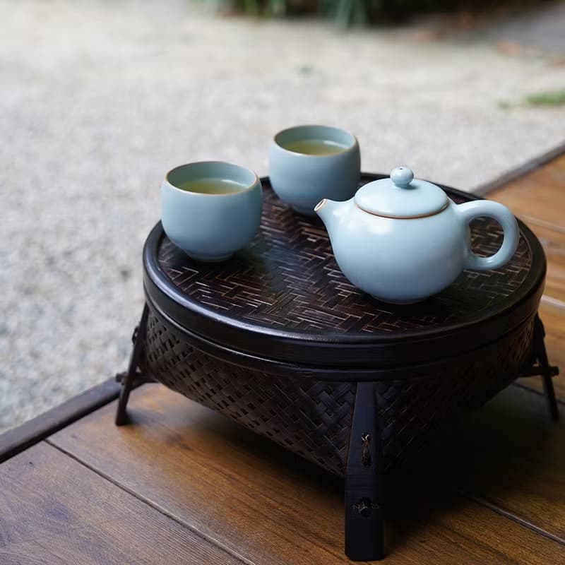 陸寶 汝窯 西施望月茶組 1壺2杯 茶具組 茶器