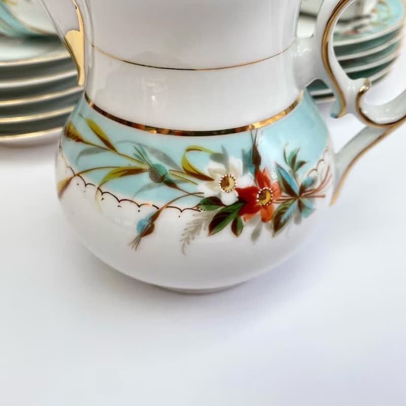 古董茶具1890年|德國 C. Tielsch 餐具|古董茶具