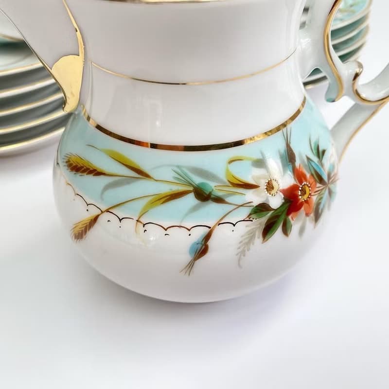 古董茶具1890年|德國 C. Tielsch 餐具|古董茶具