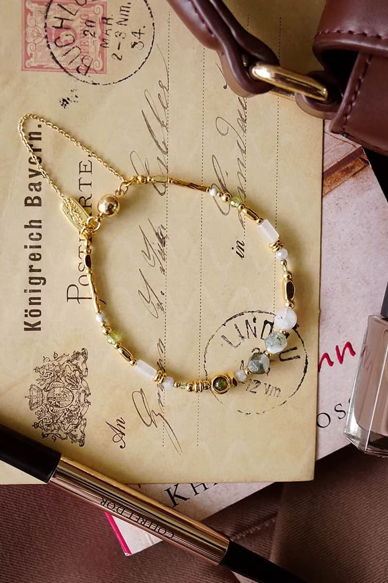 事業 x 水草瑪瑙 橄欖石 白玉 月光石 白紋石 綠【星空浩瀚】手鍊