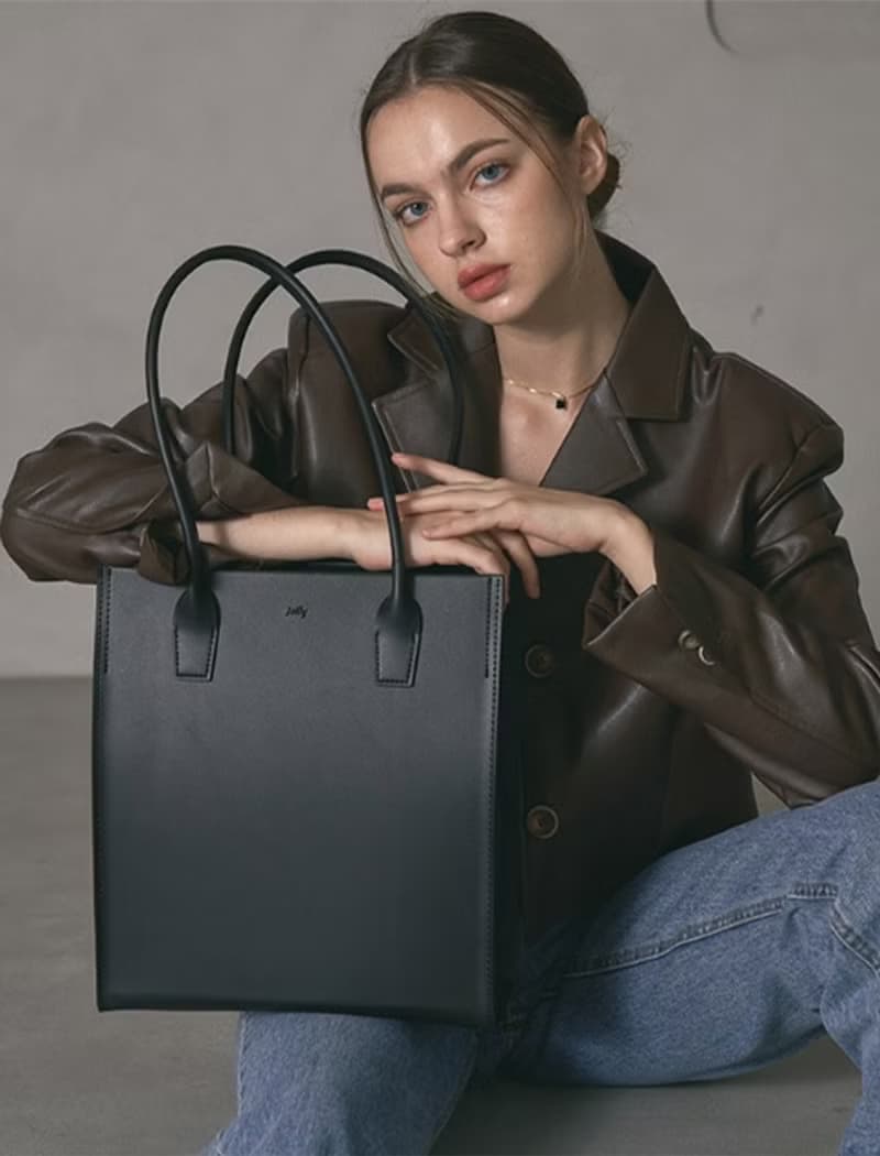 韓國ROSA BAG | 黑色 | 大容量 手袋 單肩包